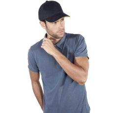 KARIBAN Sapka Kariban Orlando férfi baseball 6 paneles, forestgreen/beige