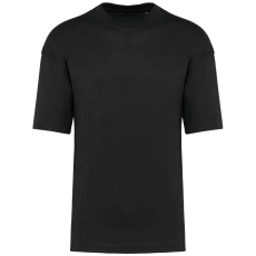 KARIBAN szélesebb szabású unisex környakas póló KA3008, Black-XL
