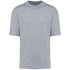 KARIBAN szélesebb szabású unisex környakas póló KA3008, Oxford Grey-XS férfi póló