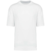 KARIBAN szélesebb szabású unisex környakas póló KA3008, White-M