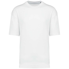 KARIBAN szélesebb szabású unisex környakas póló KA3008, White-M férfi póló