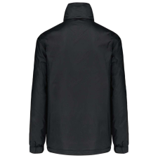 KARIBAN unisex rejtett kapucnis széldzseki hálós béléssel KA632, Black-2XL férfi kabát, dzseki