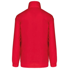 KARIBAN unisex rejtett kapucnis széldzseki hálós béléssel KA632, Red-L férfi kabát, dzseki