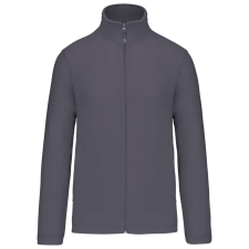 KARIBAN Uniszex cipzáras mikropolár pulóver, Kariban KA9102, Convoy Grey-4XL férfi pulóver, kardigán