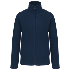 KARIBAN Uniszex cipzáras mikropolár pulóver, Kariban KA9102, Navy-4XL