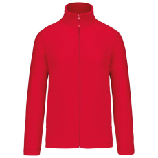 KARIBAN Uniszex cipzáras mikropolár pulóver, Kariban KA9102, Red-3XL