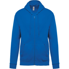 KARIBAN Uniszex cipzáros kapucnis pulóver, Kariban KA479, Light Royal Blue-2XL