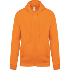 KARIBAN Uniszex cipzáros kapucnis pulóver, Kariban KA479, Orange-3XL férfi pulóver, kardigán