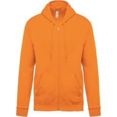 KARIBAN Uniszex cipzáros kapucnis pulóver, Kariban KA479, Orange-XS
