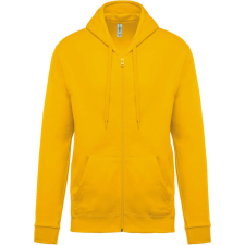 KARIBAN Uniszex cipzáros kapucnis pulóver, Kariban KA479, Yellow-3XL férfi pulóver, kardigán