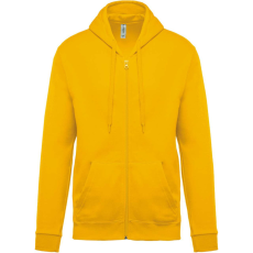 KARIBAN Uniszex cipzáros kapucnis pulóver, Kariban KA479, Yellow-4XL
