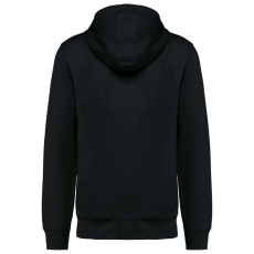 KARIBAN Uniszex cipzáros kapucnis vastag pulóver, Kariban KA4008, Black-4XL