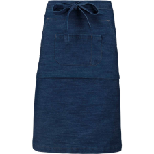 KARIBAN Uniszex derekas hosszú kötény sok zsebbel, Kariban KA897, Denim-U lakástextília