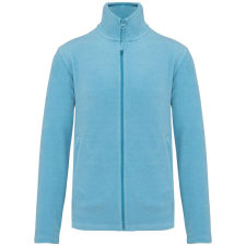 KARIBAN Uniszex FALCO cipzáras mikropolár pulóver, Kariban KA911, Cloudy Blue Heather-2XL férfi pulóver, kardigán