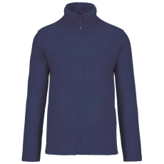 KARIBAN Uniszex FALCO cipzáras mikropolár pulóver, Kariban KA911, Deep Blue-3XL
