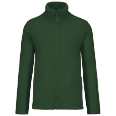KARIBAN Uniszex FALCO cipzáras mikropolár pulóver, Kariban KA911, Forest Green-2XL