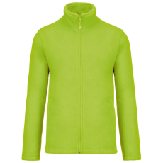 KARIBAN Uniszex FALCO cipzáras mikropolár pulóver, Kariban KA911, Lime-XL