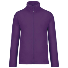 KARIBAN Uniszex FALCO cipzáras mikropolár pulóver, Kariban KA911, Purple-3XL férfi pulóver, kardigán