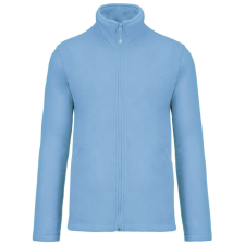 KARIBAN Uniszex FALCO cipzáras mikropolár pulóver, Kariban KA911, Sky Blue-4XL férfi pulóver, kardigán