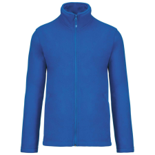 KARIBAN Uniszex FALCO cipzáras mikropolár pulóver, Kariban KA911, True Indigo-2XL férfi pulóver, kardigán