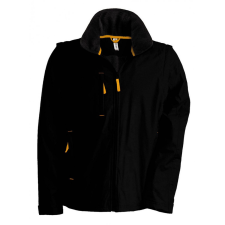 KARIBAN Uniszex kabát Kariban KA639 Score - Detachable-Sleeved Blouson Jacket -M, Black/Orange női dzseki, kabát