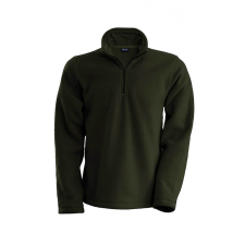KARIBAN Uniszex kabát Kariban KA912 Enzo - Zip neck Microfleece Jacket -L, Green Olive női dzseki, kabát