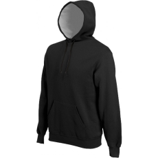 KARIBAN Uniszex kapucnis pulóver Kariban KA443 Hooded Sweatshirt -M, Black