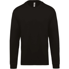 KARIBAN Uniszex kereknyakú pulóver, Kariban KA474, Black-XL férfi pulóver, kardigán