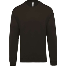 KARIBAN Uniszex kereknyakú pulóver, Kariban KA474, Dark Grey-M férfi pulóver, kardigán