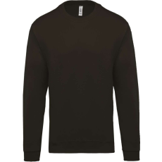 KARIBAN Uniszex kereknyakú pulóver, Kariban KA474, Dark Grey-XS