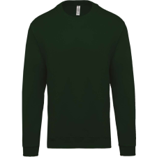 KARIBAN Uniszex kereknyakú pulóver, Kariban KA474, Forest Green-4XL férfi pulóver, kardigán