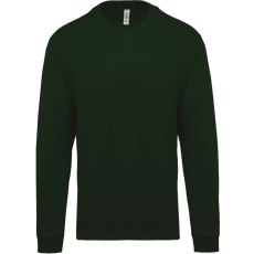 KARIBAN Uniszex kereknyakú pulóver, Kariban KA474, Forest Green-S