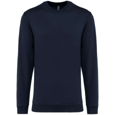 KARIBAN Uniszex kereknyakú pulóver, Kariban KA474, Navy-3XL
