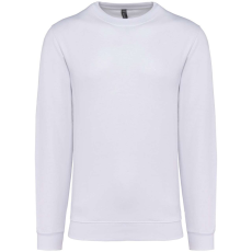 KARIBAN Uniszex kereknyakú pulóver, Kariban KA474, White-4XL