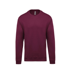 KARIBAN Uniszex kereknyakú pulóver, Kariban KA474, Wine-2XL