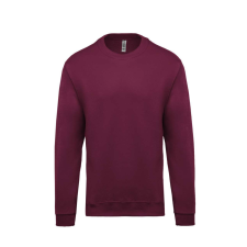 KARIBAN Uniszex kereknyakú pulóver, Kariban KA474, Wine-3XL férfi pulóver, kardigán