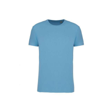 KARIBAN Uniszex körkötött organikus póló rövid ujjú, Kariban KA3032IC, Cloudy Blue Heather-XL