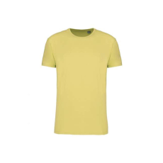 KARIBAN Uniszex körkötött organikus póló rövid ujjú, Kariban KA3032IC, Lemon Yellow-XL