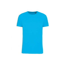 KARIBAN Uniszex körkötött organikus póló rövid ujjú, Kariban KA3032IC, Sea Turquoise-5XL