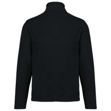 KARIBAN Uniszex környezetbarát, unisex cipzáras mikropolár pulóver, Kariban KA9121, Black-3XL férfi pulóver, kardigán