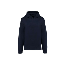 KARIBAN Uniszex laza szabású kapucnis pulóver, Kariban KA4018, Navy-XS férfi pulóver, kardigán