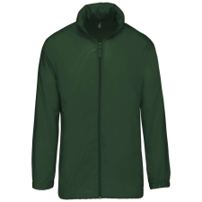 KARIBAN Uniszex rejtett kapucnis széldzseki, Kariban KA616, Forest Green-XS férfi kabát, dzseki
