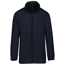 KARIBAN Uniszex rejtett kapucnis széldzseki, Kariban KA616, Navy-XS