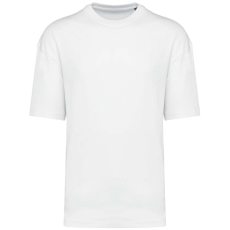 KARIBAN Uniszex szélesebb szabású környakas póló, Kariban KA3008, White-3XL