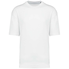 KARIBAN Uniszex szélesebb szabású környakas póló, Kariban KA3008, White-XL férfi póló
