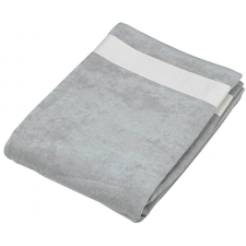 KARIBAN Uniszex törölköző Kariban KA118 Beach Towel -100X160, Light Grey/White lakástextília