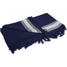 KARIBAN Uniszex törölköző Kariban KA128 Fouta Towel -Egy méret, Navy/White lakástextília