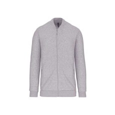 KARIBAN Uniszex vastag cpzáros pulóver, Kariban KA4002, Oxford Grey-3XL