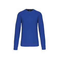 KARIBAN Uniszex vastag kereknyakú pulóver, Kariban KA442, Light Royal Blue-XL