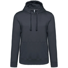 KARIBAN vastag férfi kapucnis pulóver KA489, Dark Grey-3XL